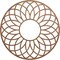 Ekena Millwork Cannes Wood Fretwork Pierced Ceiling Medallion, Walnut, 24"OD x 8 1/4"ID x 1/4"T CMWP24X24X0250CNWA - alternate 1